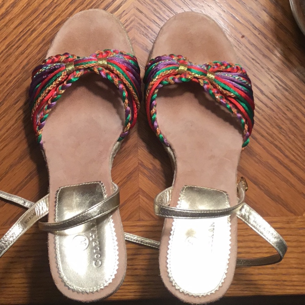 Espadrilles multi color. Cole Haan, size 8 1/2.